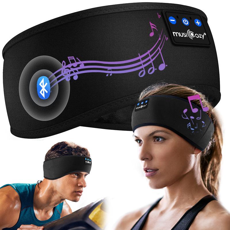Sleep Headphones Bluetooth Headband, Sports Wireless Earphones, Ultra-Thin HD Stereo Speaker for Workout Running Earphones for Sleeping, Running, Yoga, Christmas Gifts for Men, Women, Teens