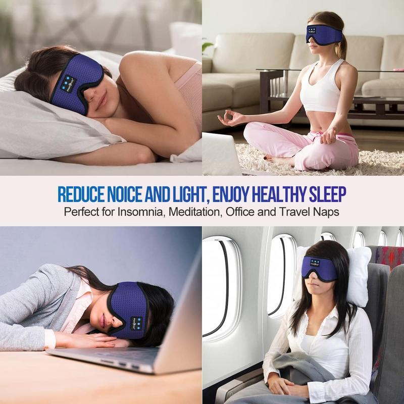 3D Eyemask Bluetooth Sleep Mask Breathable Headset,Provide 3D Comfort for Side Sleepers,Blackout Sleep Mask for Home,Travel,Christmas Gift