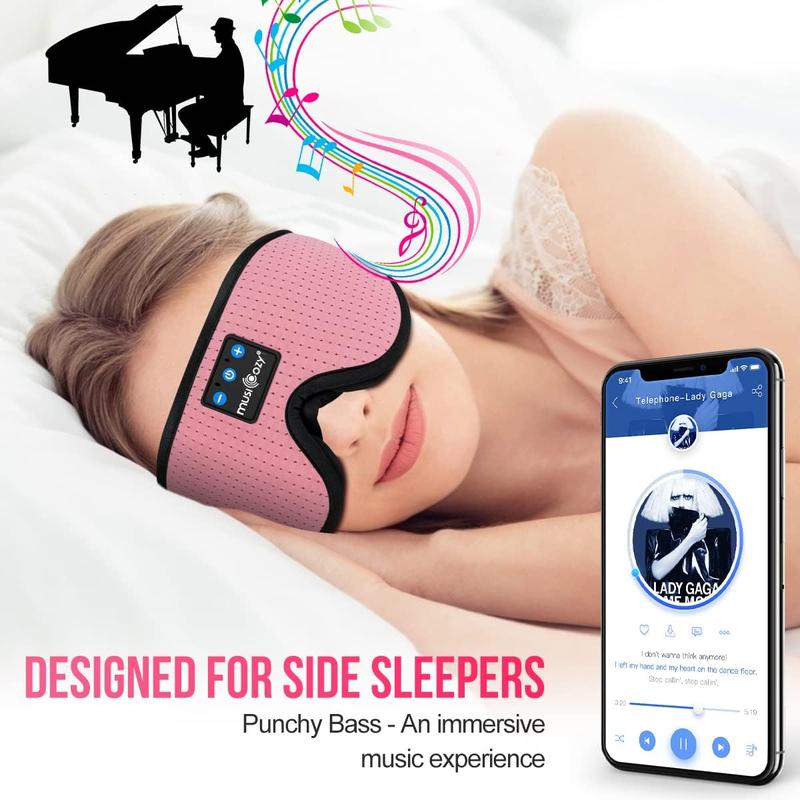 Sleep Mask, Eye Mask for Sleeping, Breathable Sleeping Mask for Men Women, 3D Comfort Contoured for Side Sleepers, Light Blocking Sleeping Mask for Home Office Travel Yoga