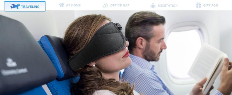 Premium Music White Noise Sleep Headphones 3D Sleep Eye Mask | Best for Sleepers Audio Earbud Birthday Christmas Tablet Wireless Headset Electronic