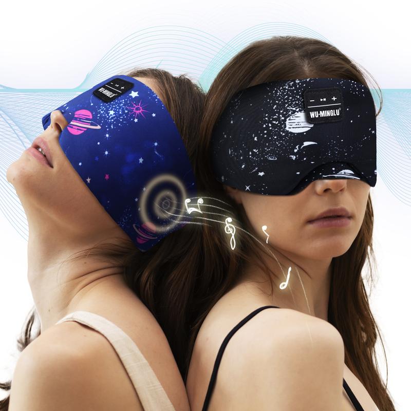 Sleep Eye Mask Bluetooth 5.4 with Adjustable Headband ,Total Blackout for All Night Sleep, Sleep Mask,Travel & Nap Woman ,Man