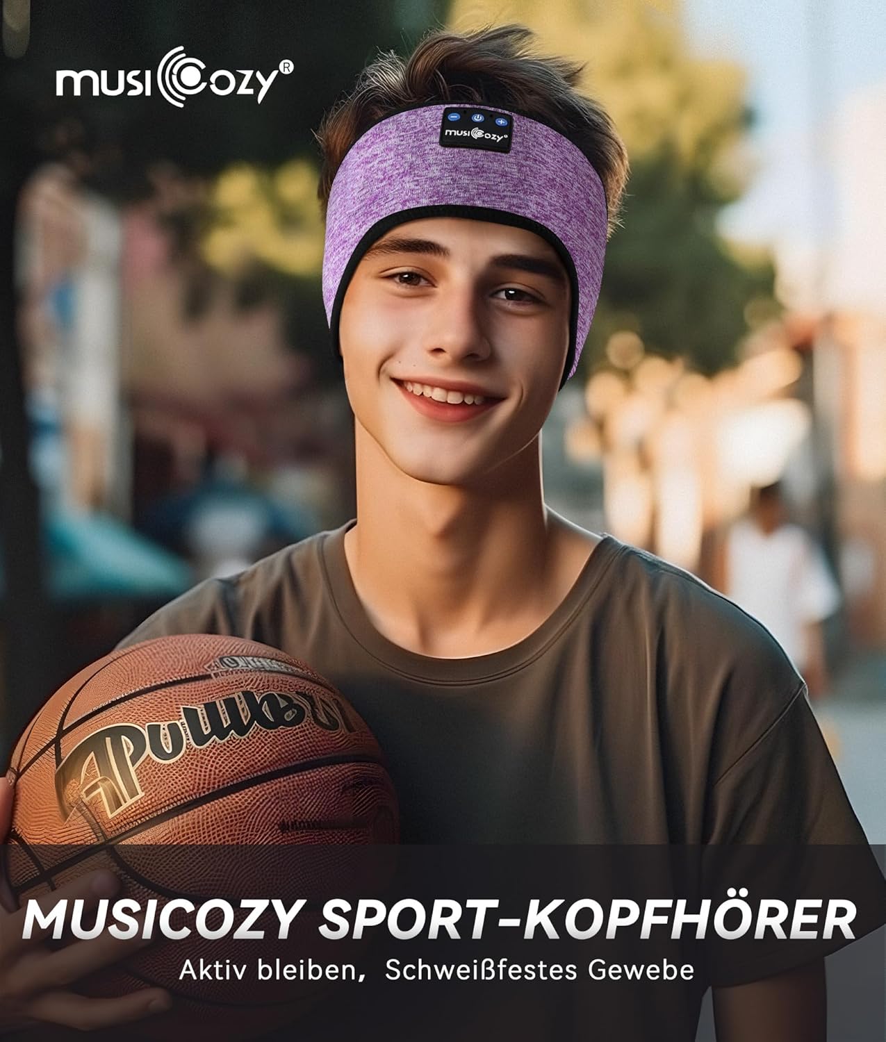 MUSICOZY Bluetooth 5.4 Sleeping Headphones, 3 in 1 Sports Headband, Noise Reduction, Comfortable, Suitable for Sports, Sleep, Travel