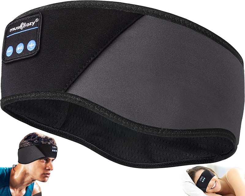 MUSICOZY Sleep Headphones, Bluetooth 5.4 Headband Headphones Wireless Earbuds Earphones with HD Stereo Speakers for Running Workout Jogging Yoga Gift
