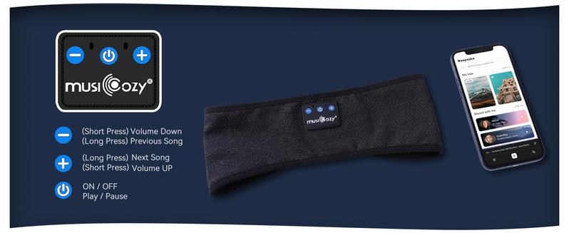 Sleep Headphones Bluetooth Headband, Headband Headphones Wireless Earphones Hi-Fi Music Sleep Earbuds, Sleep Mask for Sleeping, Sports, Gifts, Workout, Jogging,Yoga, Meditation Electronic Headset