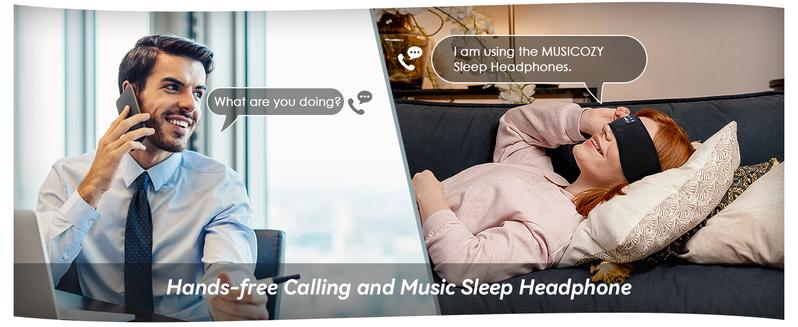 Sleep Headphones Bluetooth Headband, Headband Headphones Wireless Earphones Hi-Fi Music Sleep Earbuds, Sleep Mask for Sleeping, Sports, Gifts, Workout, Jogging,Yoga, Meditation Electronic Headset