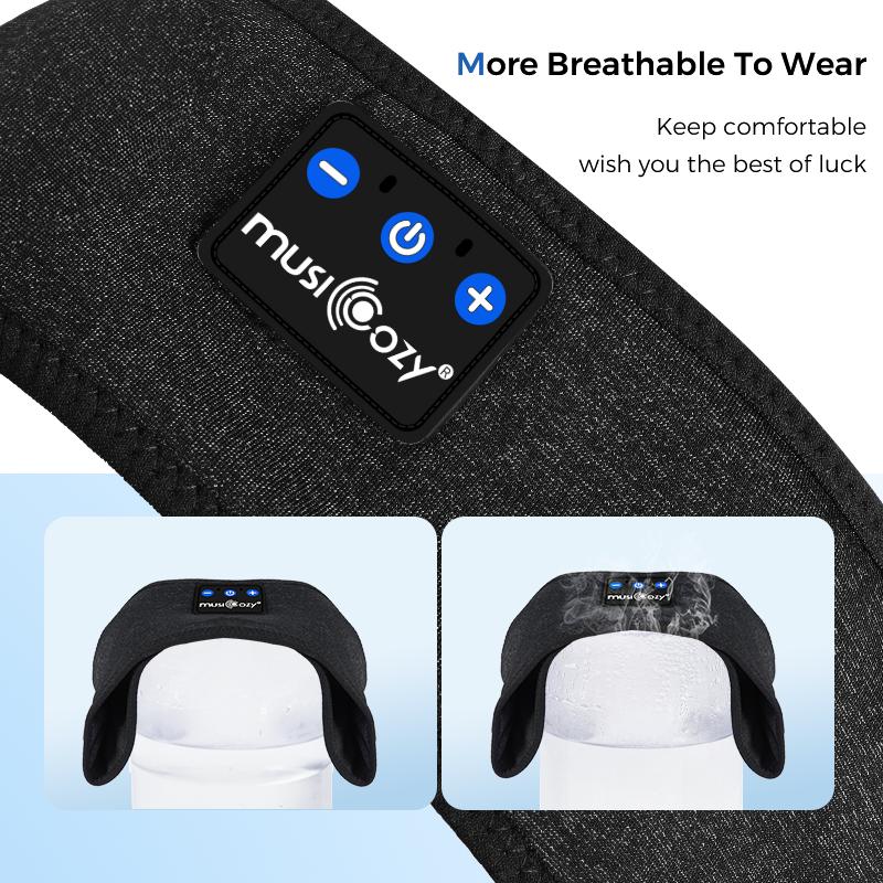 Sleep Headphones Bluetooth Headband, Headband Headphones Wireless Earphones Hi-Fi Music Sleep Earbuds, Sleep Mask for Sleeping, Sports, Gifts, Workout, Jogging,Yoga, Meditation Electronic Headset