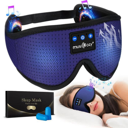 3D Eyemask Bluetooth Sleep Mask Breathable Headset,Provide 3D Comfort for Side Sleepers,Blackout Sleep Mask for Home,Travel,Christmas Gift