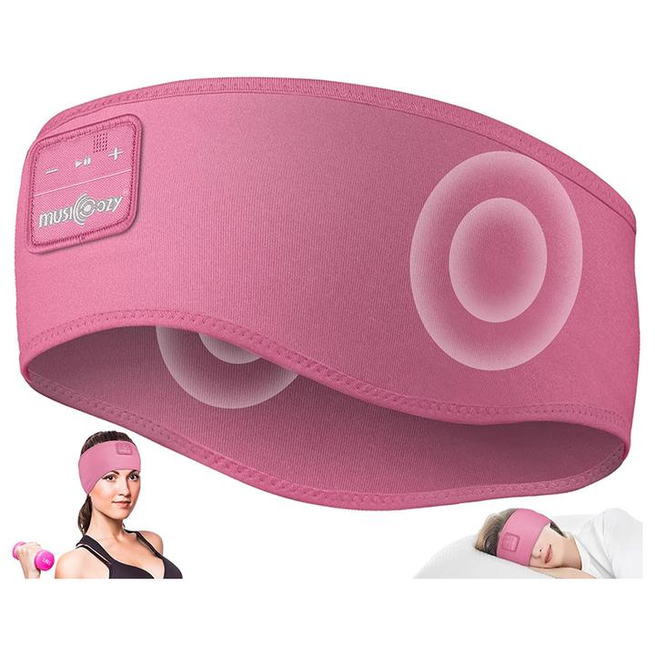 MUSICOZY Bluetooth 5.4 Sleep Headphones Mask – Noise-Cancelling Eye Mask with Ultra-Thin Stereo Speakers, Adjustable Ergonomic Design, for Side Sleepers, Travel, Office, Yoga, Gifts, Stress Relief