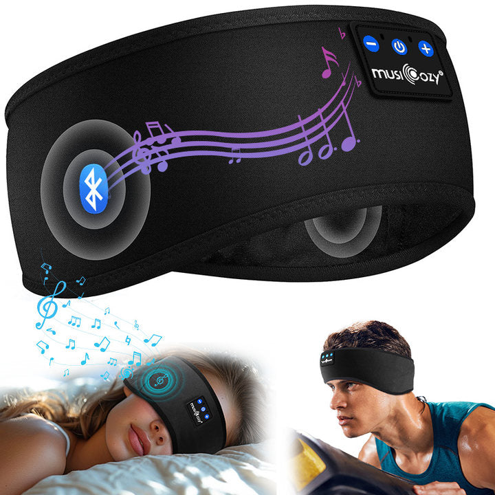 MUSICOZY Sleep Headphones Bluetooth 5.4 Headband, Sports Wireless Earphones Sweat Resistant Earbuds Sleeping Headphone with Ultra-Thin HD Stereo Speaker for Workout Running Cool Gadgets Unique Gifts
