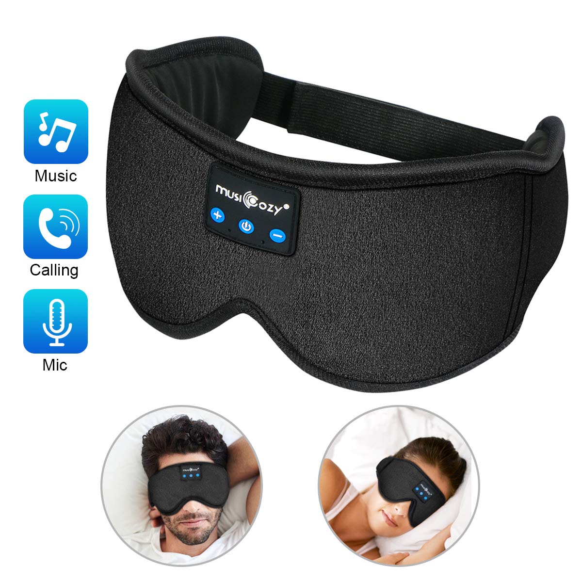 Sleep Headphones Bluetooth Wireless Sleeping Eye Mask, Office Travel Unisex Valentine's Gifts Men Women Who Have Everything Top Cool Tech Gadgets Unique Mom Dad Her Him Adults Teen Boys Girls
