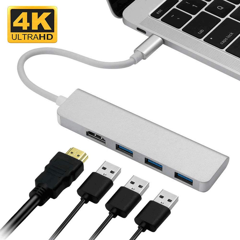 Type-C Adapter to HDMI,3 USB 3.0