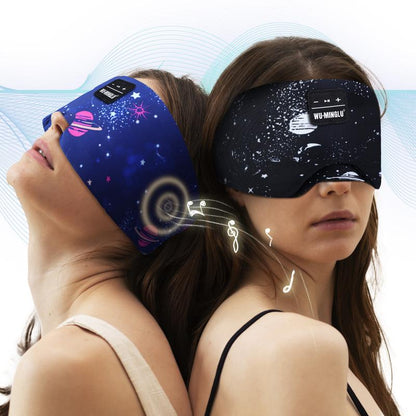 Sleep Eye Mask Bluetooth 5.4 with Adjustable Headband ,Total Blackout for All Night Sleep, Sleep Mask,Travel & Nap Woman ,Man