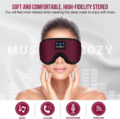 Ice silk eye mask Bluetooth Headphones Wireless,Suitable for side sleeping during lunch break Audio Electronic