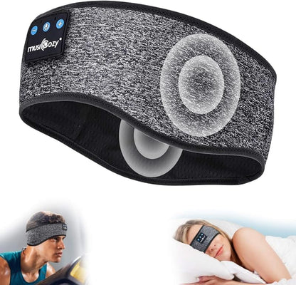 MUSICOZY Sleep Headphones Bluetooth 5.4 Headband, Wireless Music Sleeping Eye Mask Earbuds Earphones for Sports Workout Running Travel Yoga Office Cool Gadgets Unique for Mom Women