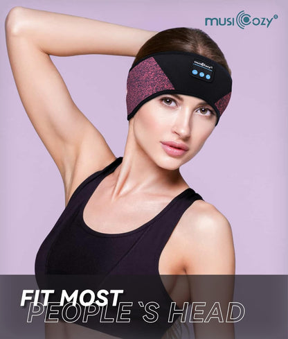 MUSICOZY Bluetooth 5.4 Sleep Headphones Headband, Wireless Music Earphones with Sleep Eye Mask, Cool Tech Gadgets for Women, Mom, Sports, Workout, Running, Unique Gifts