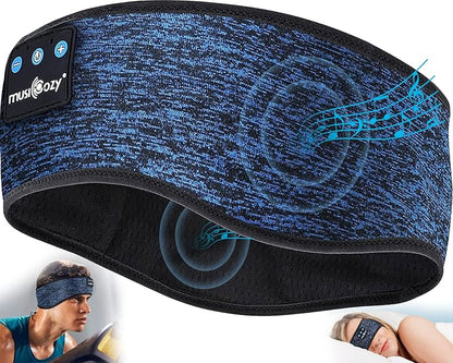 MUSICOZY Sleep Headphones Bluetooth Headband, Wireless Headband Headphones Sleeping Earbuds Ideal Christmas Unique Gifts for Men Women Girl Boys for Yoga Travel Cool Tech Gadgets