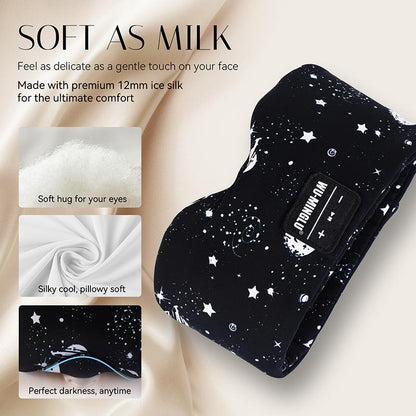 Sleep Eye Mask Bluetooth 5.4 with Adjustable Headband ,Total Blackout for All Night Sleep, Sleep Mask,Travel & Nap Woman ,Man