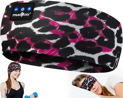 MUSICOZY Sleep Headphones Bluetooth Headband, Wireless Headband Headphones Sleeping Earbuds Ideal Christmas Unique Gifts for Men Women Girl Boys for Yoga Travel Cool Tech Gadgets