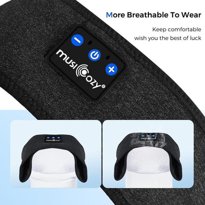 Sleep Headphones Bluetooth Headband, Headband Headphones Wireless Earphones Hi-Fi Music Sleep Earbuds, Sleep Mask for Sleeping, Sports, Gifts, Workout, Jogging,Yoga, Meditation Electronic Headset