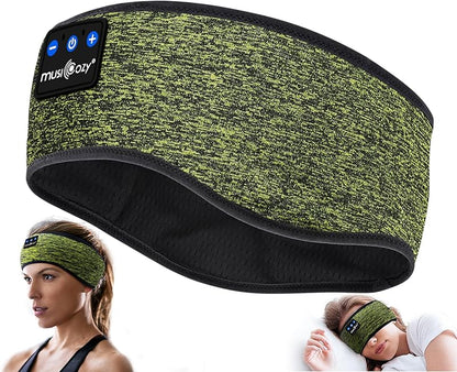 MUSICOZY Sleep Headphones Bluetooth Headband 5.4 Wireless Headband Headphones for Sleeping for Side Sleeper with Ultra-Thin HD Stero Speaker for Workout