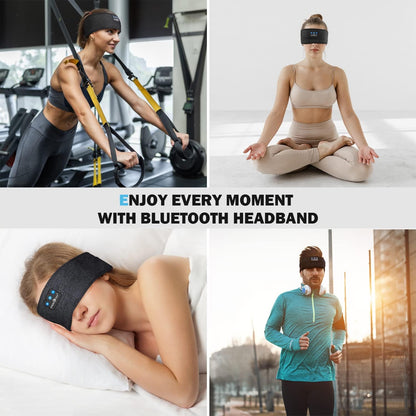 MUSICOZY Sleep Headphones Bluetooth Headband, Wireless Headband Headphones Sleeping Earbuds Ideal Christmas Unique Gifts for Men Women Girl Boys for Yoga Travel Cool Tech Gadgets