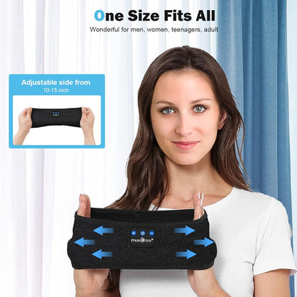 MUSICOZY Sleep Headphones Bluetooth Headband, Wireless Headband Headphones Sleeping Earbuds Ideal Christmas Unique Gifts for Men Women Girl Boys for Yoga Travel Cool Tech Gadgets