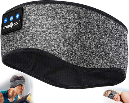 MUSICOZY Bluetooth 5.4 Sleep Headphones Headband, Wireless Music Earphones with Sleep Eye Mask, Cool Tech Gadgets for Women, Mom, Sports, Workout, Running, Unique Gifts